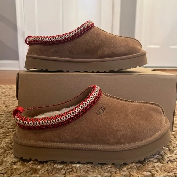 NWT UGG Tazz Slippers Chestnut Size Big Kids Y5/Women’s 7 - Picture 6 of 16
